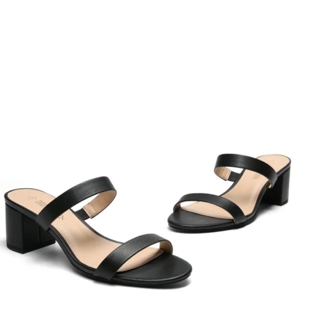 BRAND NEW NINE WEST BLOCK HEEL SQUARE TOE WOMENS SANDALS - Picture 14 of 14